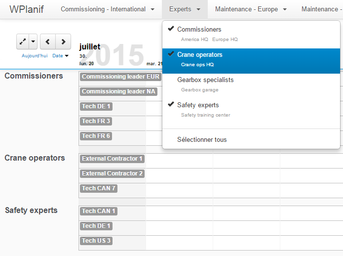 regroupements par experts